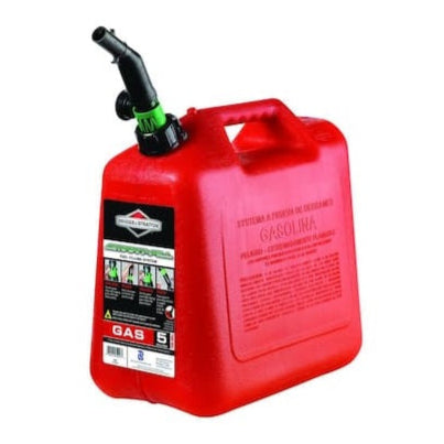 Briggs & Stratton Can 5 Gallons Dispenser Gas Tank Red Poly