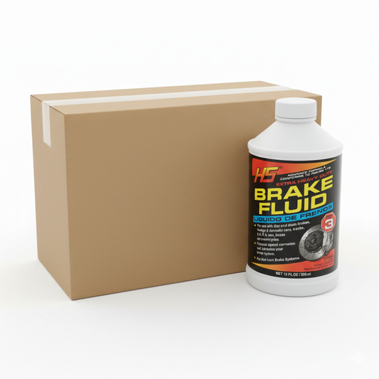 Hs Brake Fluid Extra Heavy Duty DOT-3 Case 24