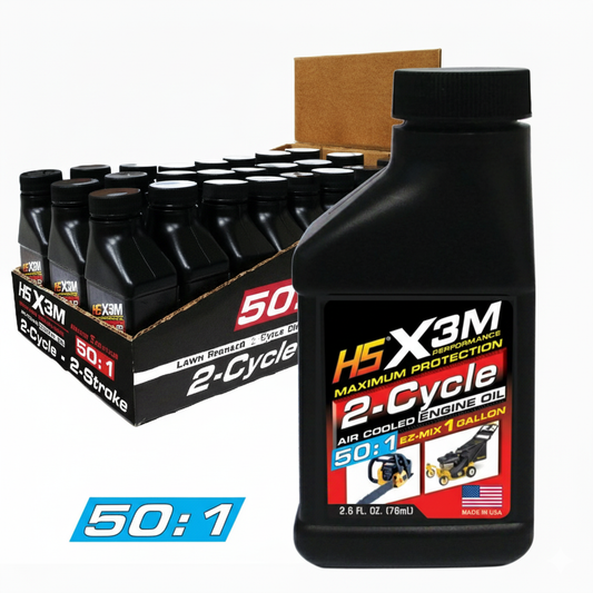 X3M Motor Oil 2 Cycle 2.6 Oz. Case 24