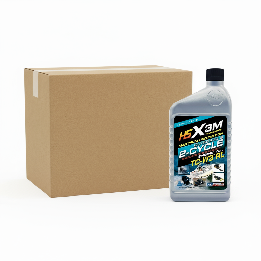 X3M Motor Oil 2 Cycle TC-W3 RL Case 12