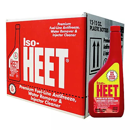 Heet Red Gas-Line Antifreeze & Water Remover 12 oz. Case 12