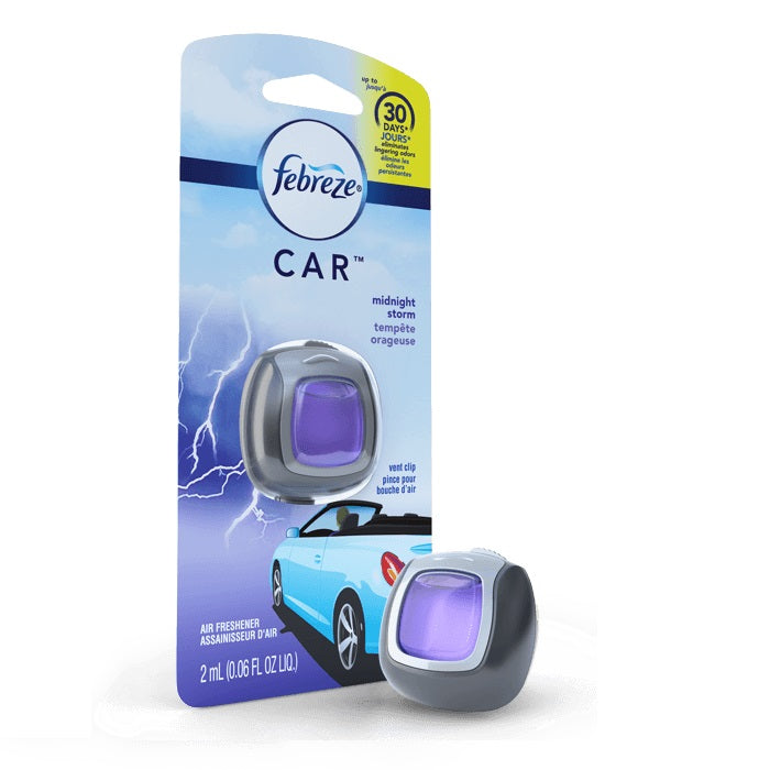 Febreze Midnight Storm Vent Clip Air Freshener 1Pk 0.06 Oz.