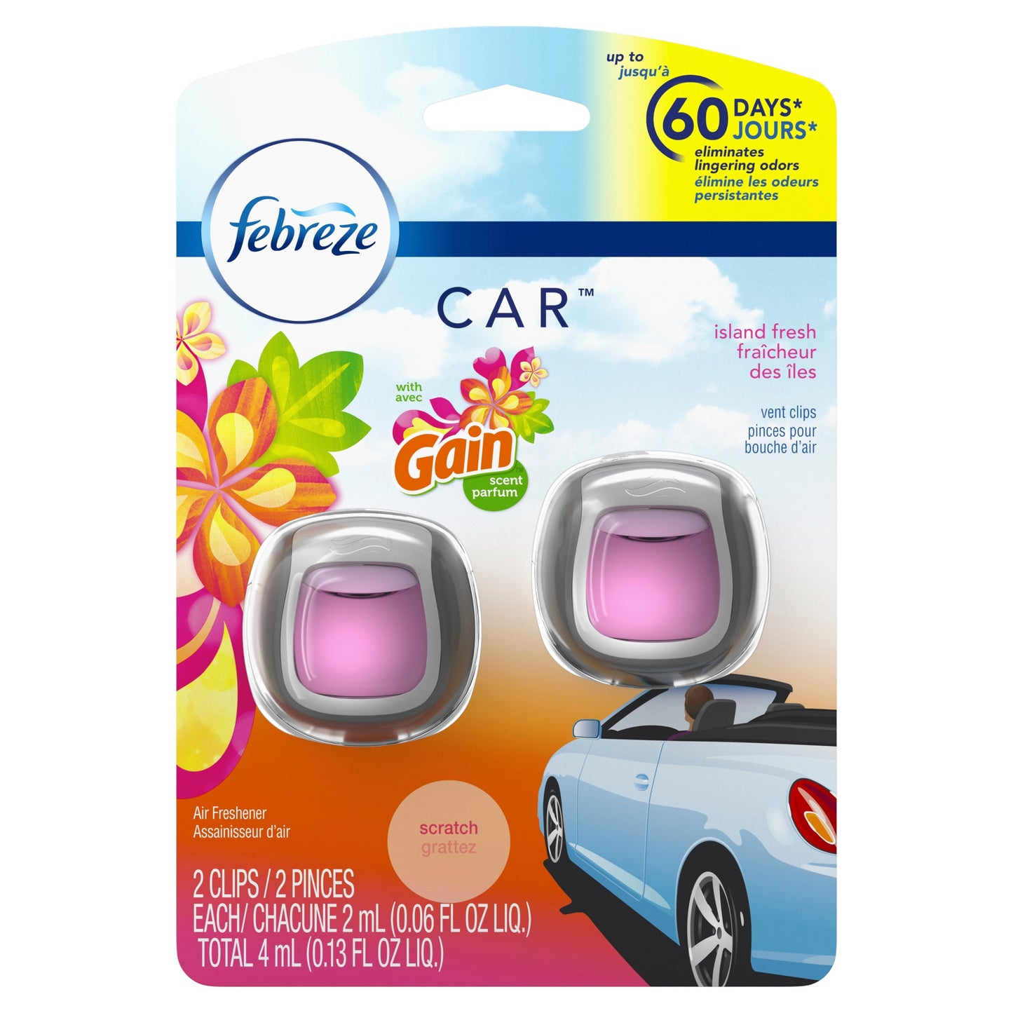 Febreze Platinum Ice Vent Clip Air Freshener 1Pk 0.06 Oz.