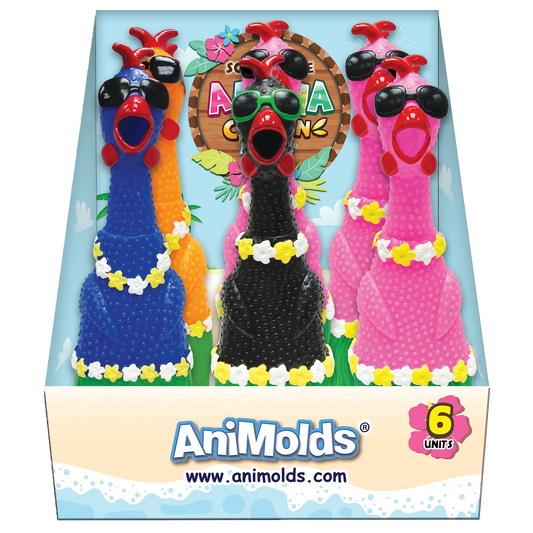 Animolds Squeeze Me Chicken Aloha  12.5"