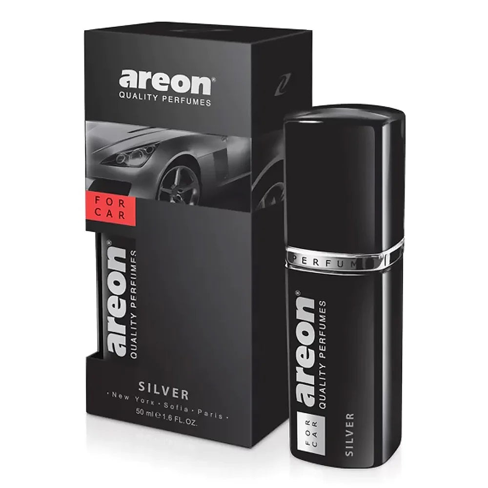 Areon Perfume For Car Silver 1.6 Oz.Air Freshener
