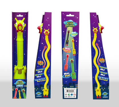 Animolds Squeeze Me Chicken Scream  Pop Alien 15.3"