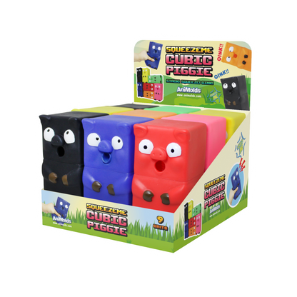 Animolds Squeeze Me Piggie Cubic Piggie 6.3"