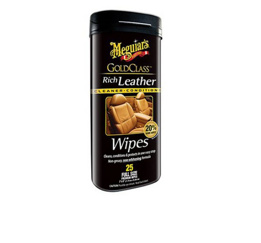 Meguiars Wipes Cleaner & Conditioner Rich Leather Gold Class