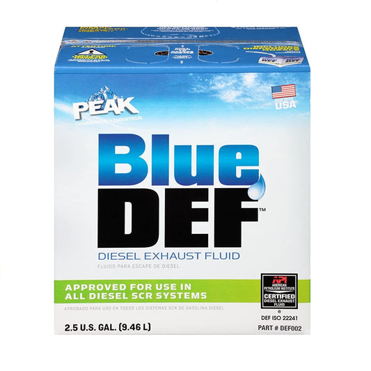 Blue DEF 2.5 Gallons Peak Blue DEF Diesel Exhaust Fluid