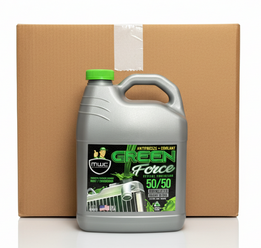 MWC Green Force Extreme Protection 50/50 Antifreeze & Coolant Defense Ready to use 1 Gal. Cse of 6