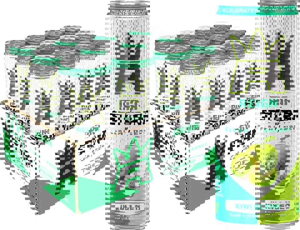 Reign Storm, Kiwi Blend, 12 oz. Cans Pack of 12