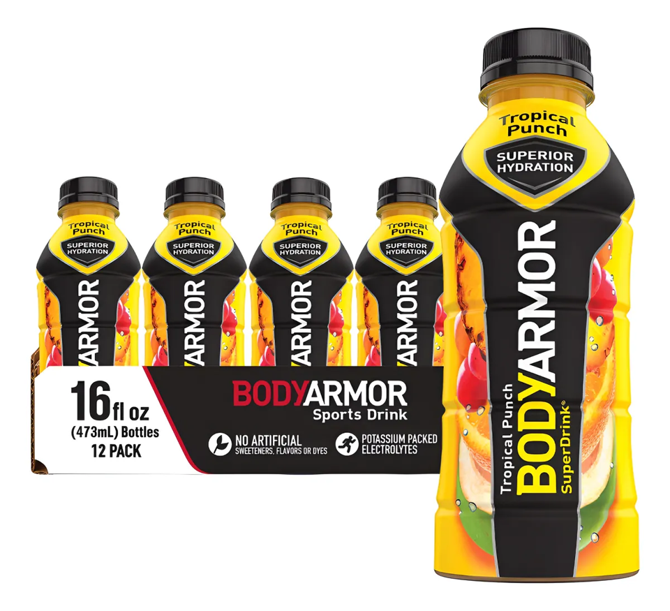 Super Hydration Tropical Punch Bottle 16oz Pack of 12