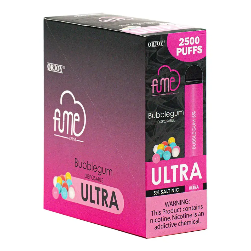 Fume Ultra Bubblegum 2500 Puffs Disp Vape  5%