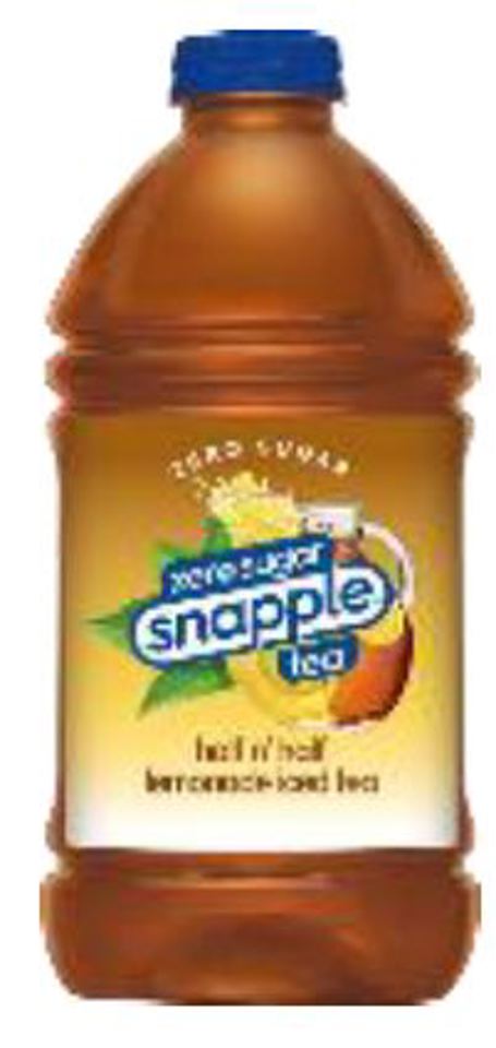 Snapple Half ‘n Half Lemonade Iced Tea Zero Sugar 64 Oz Bottles (Pack Of 8)