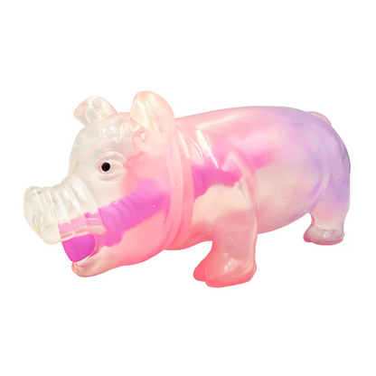 Animolds Squeeze Me Clear Piggie 8".