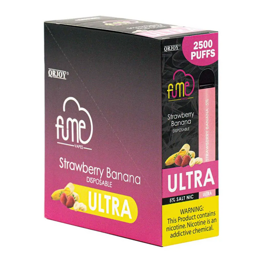 Fume Ultra Strawberry Banana 2500 Puffs Disp Vape  5%