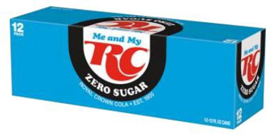 RC Cola Zero Sugar 12 Oz Cans (12pkx2)