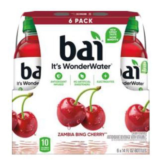 Bai Zambia Bing Cherry 14 Oz Bottles Infusion (Pack Of 12)