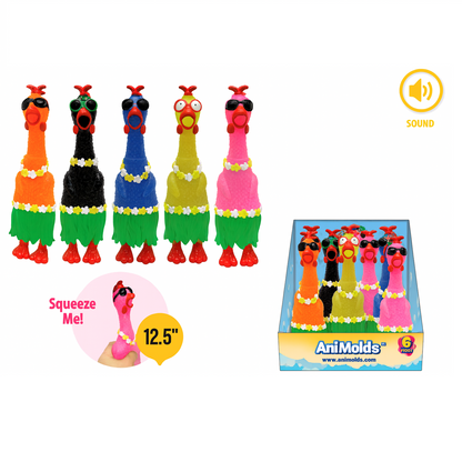 Animolds Squeeze Me Chicken Aloha  12.5"