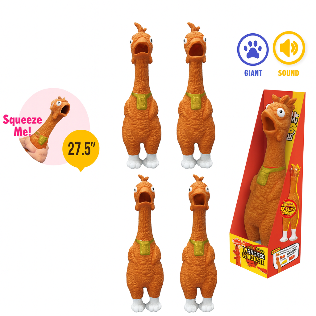 Animolds Squeeze Me Chicken Hug Me Giant Fried 27.5"