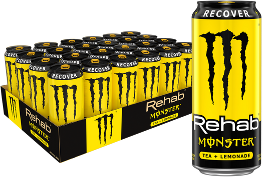 Monster Rehab Tea + Lemonade, 15.5 oz. Cans, Pack of 24