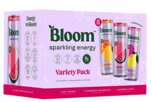 Bloom Variety 12 Oz Energy Cans (Pack Of 12)