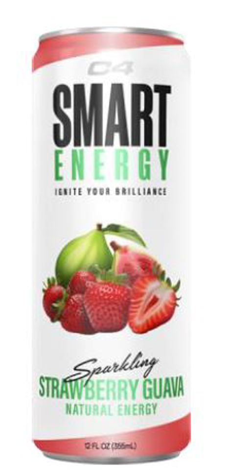 C4 Smart Energy Strawberry Guava 12Oz Cans (Pack Of 12)
