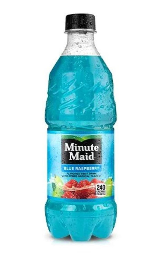 Minute Maid Blue Raspberry, 20 oz. Bottle, Pack of 24
