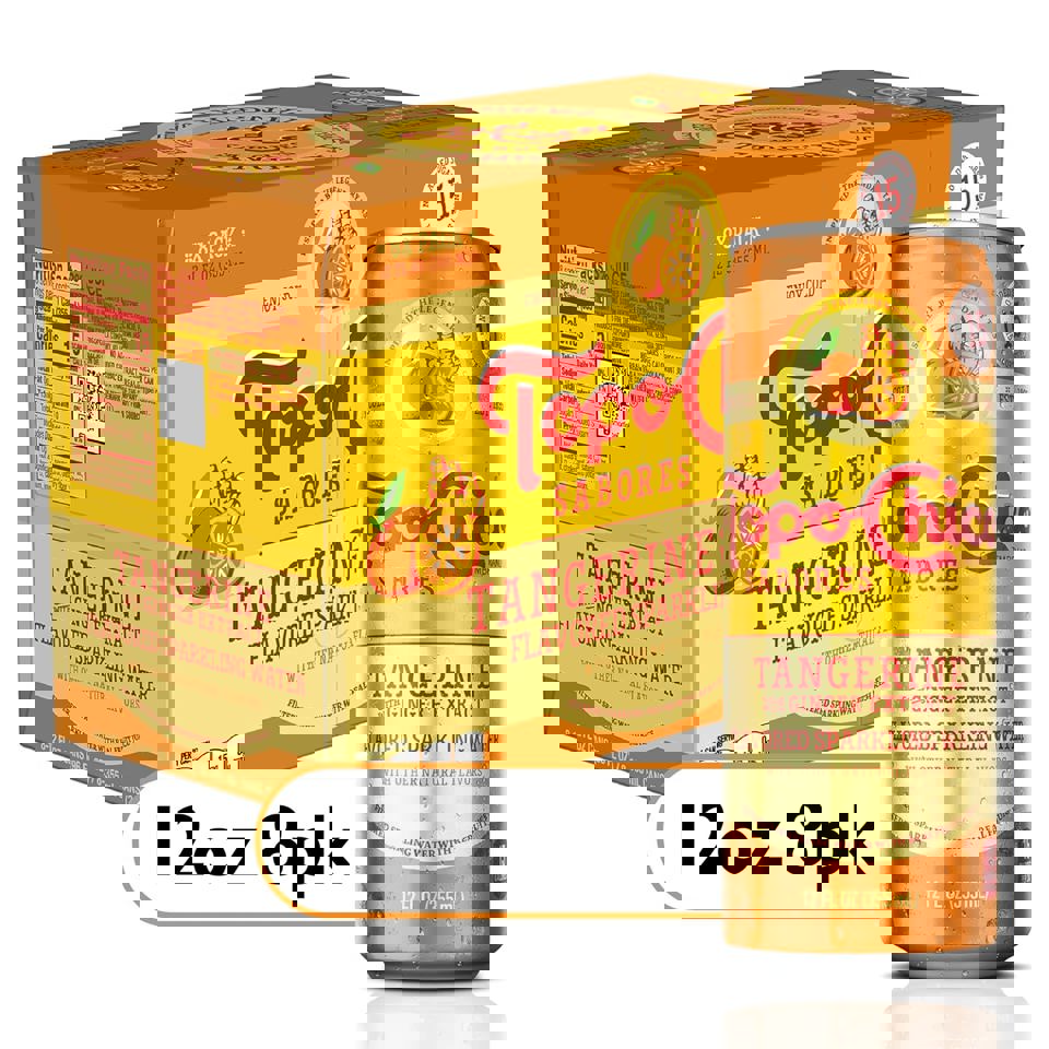 Topo Chico Tangerine With Ginger Extract Bottle 12oz Pack of 08