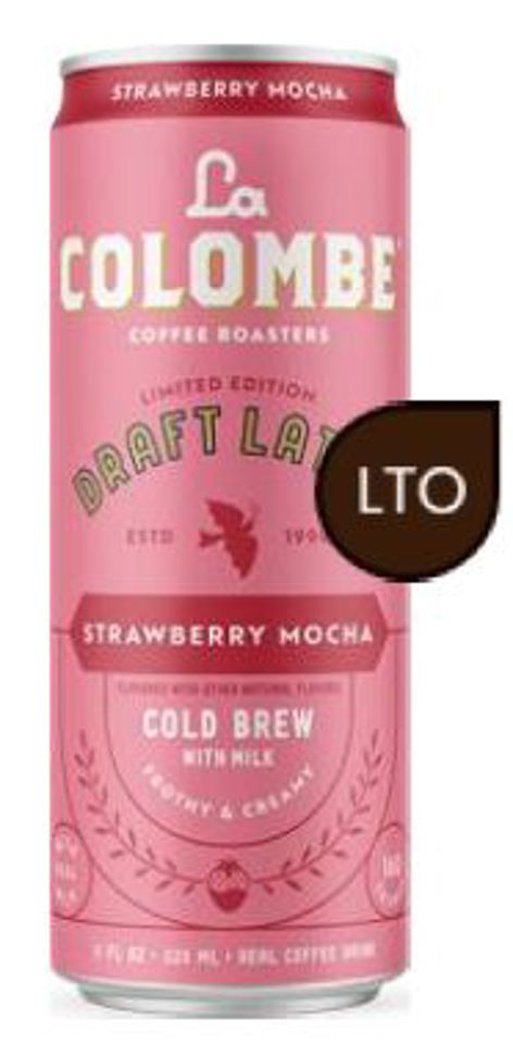 La Colombe Strawberry Mocha Draft Latte 11 Oz Cans (Pack Of 12)
