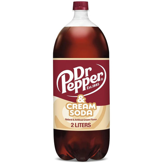 Dr Pepper Cream Soda 2L Bottles (Pack Of 8)