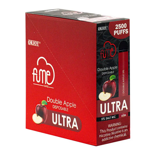 Fume Ultra Double Apple 2500 Puffs Disp Vape  5%