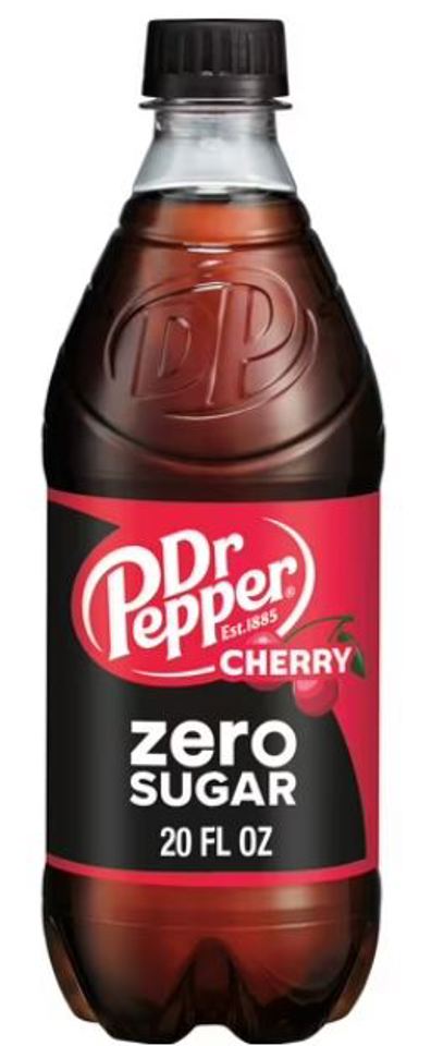 Dr Pepper Cherry Zero Sugar 20 Oz Bottles (Pack Of 24)