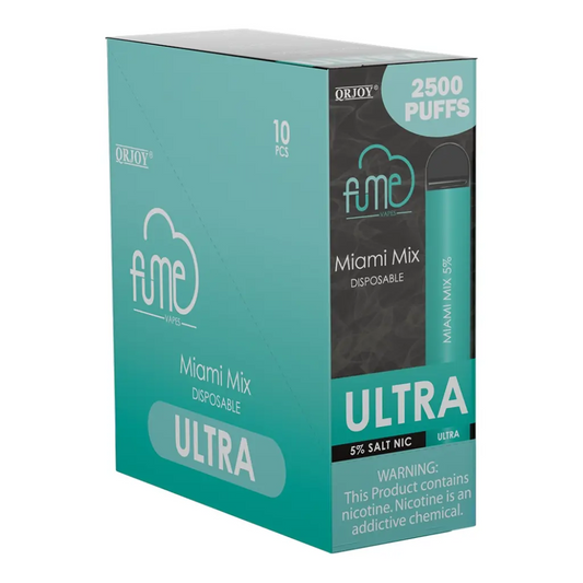 Fume Ultra Miami Mix 2500 Puffs Disp Vape  5%