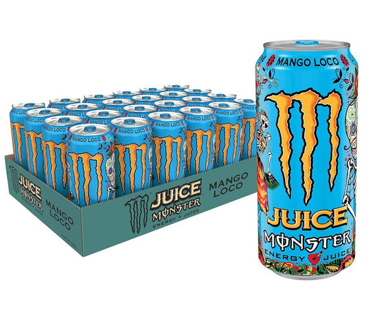 Monster Energy Juice Mango Loco, 16 oz. Cans Pack of 24
