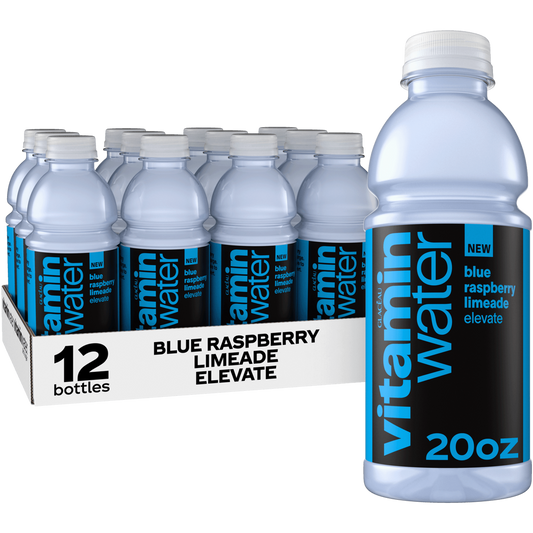 Elevate Blue Raspberry Limeade Bottle 20oz Pack of 12
