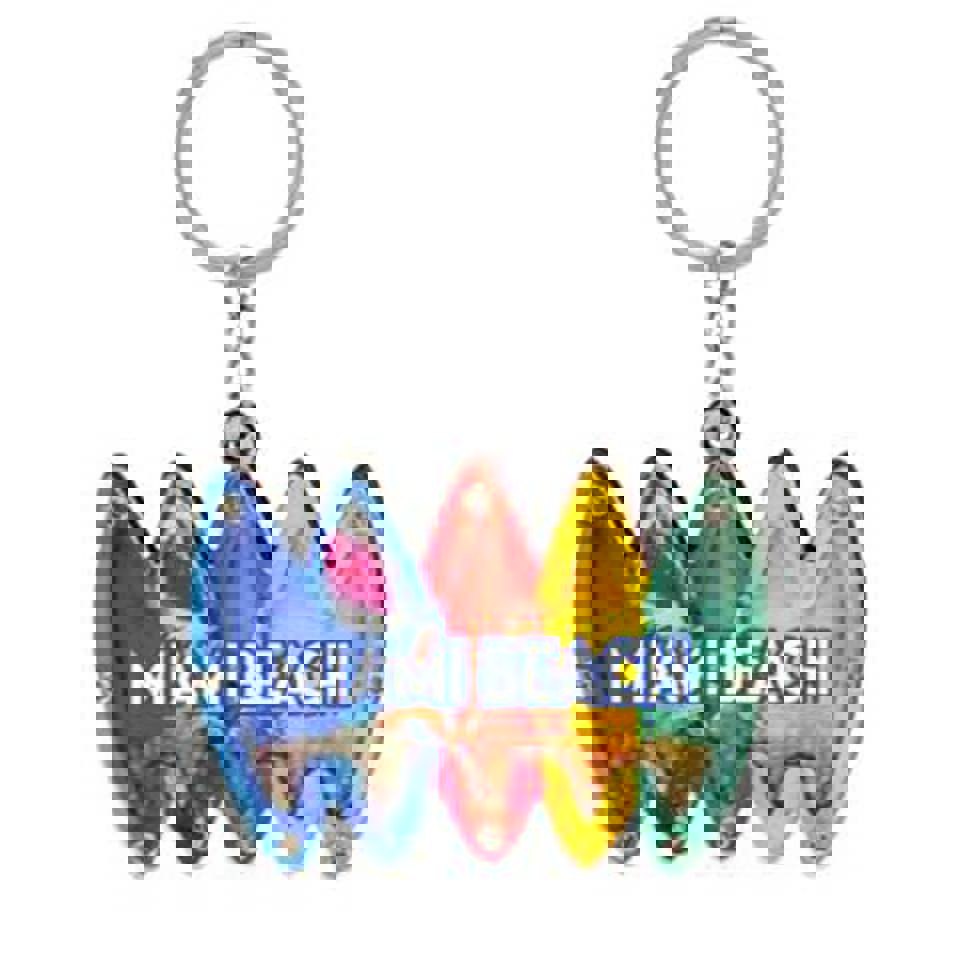KeyChains Miami Beach Surboard Bead