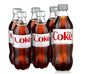 Coca Cola Diet Bottle 16.9oz Pack of 06