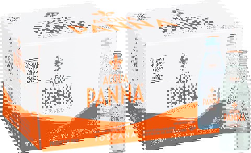 Acqua Panna 250 ml (8.4 oz.) Glass Natural Bottle - Case of 24