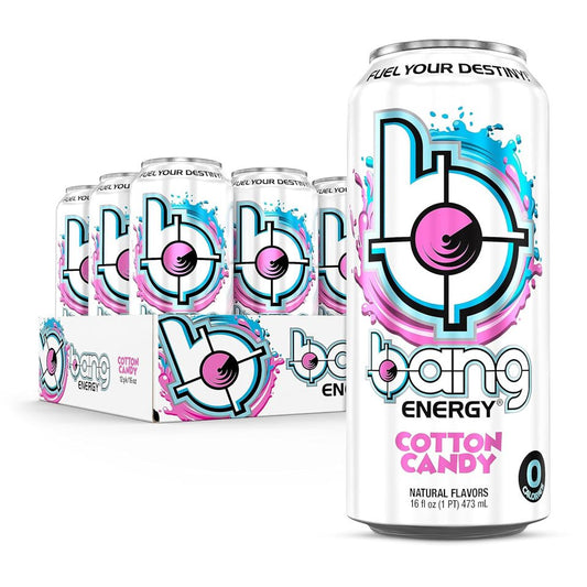 Bang Energy Cotton Candy 16 oz. Cans, Pack of 12