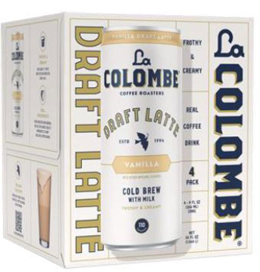La Colombe Vanilla Draft Latte 9 Oz Cans (Pack Of 4)
