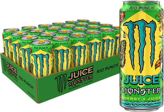 Monster Energy Juice Rio Punch, 16 oz. Cans Pack of 24