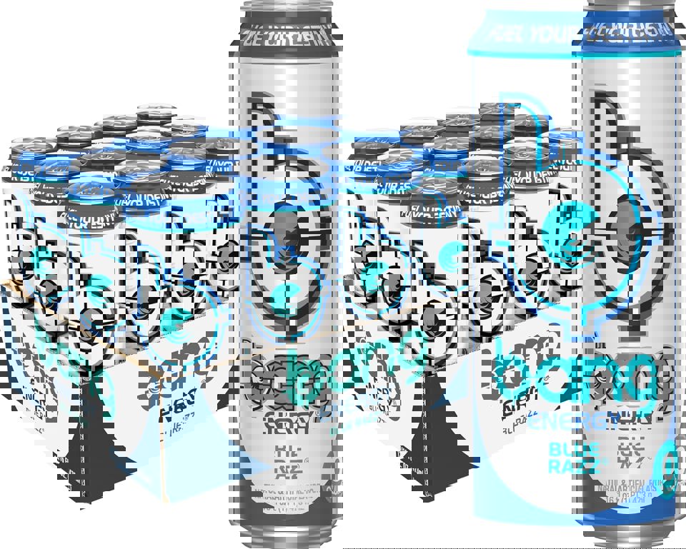 Bang Energy Blue Razz, 16 oz. Cans, Pack of 12