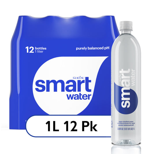 Glaceau Smartwater Aluminum Bottle 1Lt Pack of 12