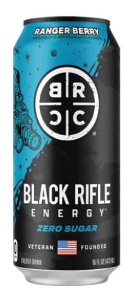 Black Rifle Ranger Berry 16 Oz Energy Cans Zero Sugar (Pack Of 12)