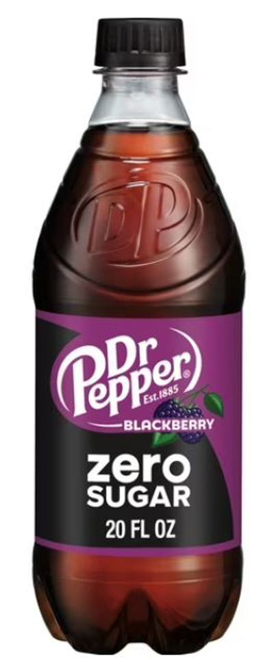 Dr Pepper Blackberry Zero Sugar 20 Oz Bottles (Pack Of 24)
