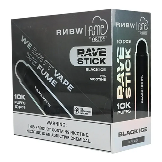 Fume Rave Stick Black Ice 10.000 Puffs Disp Vape RNBW 5%