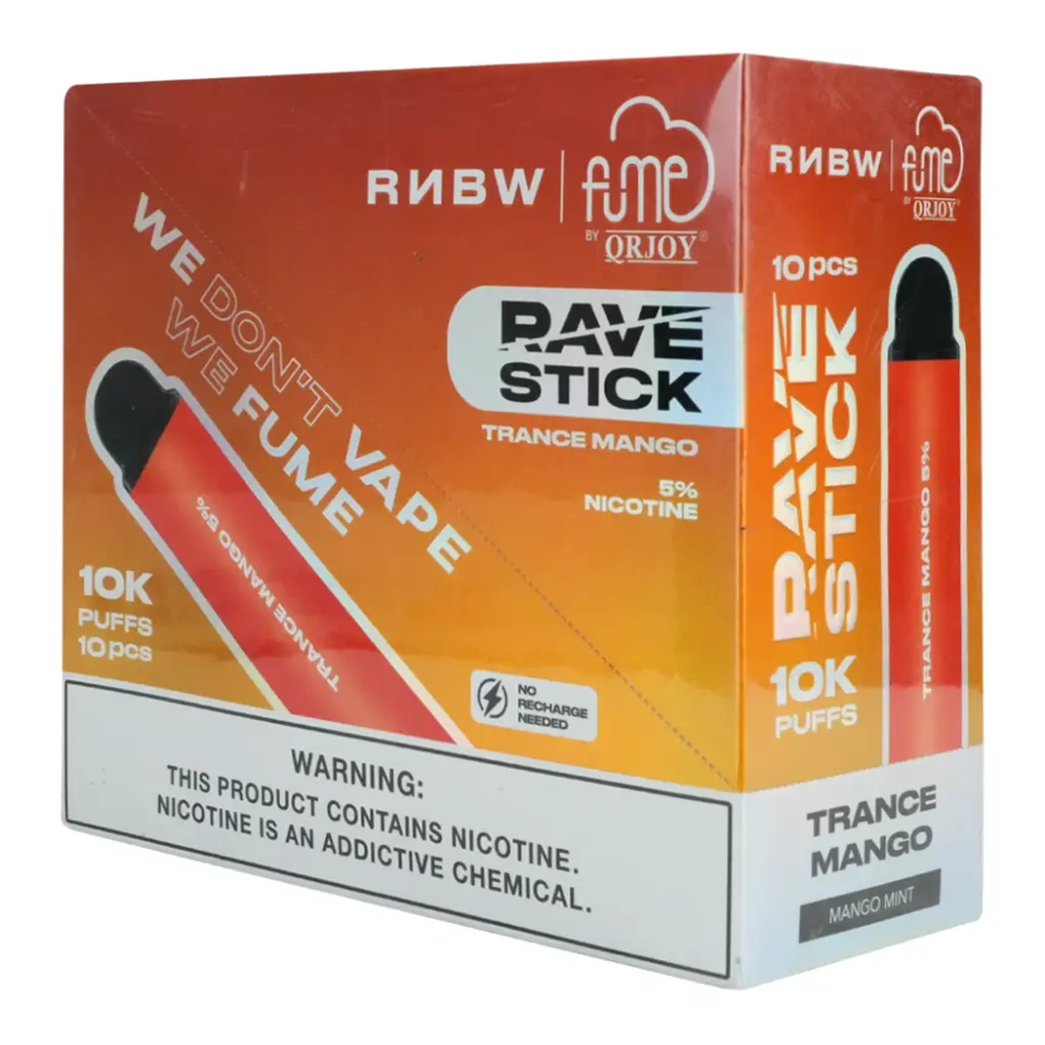 Fume Rave Stick Trance Mango 10.000 Puffs Disp Vape RNBW 5%