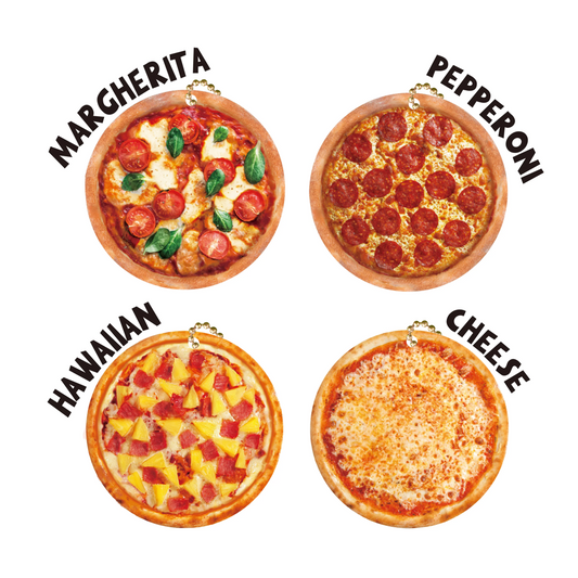 Keychain Pizza 1.7"