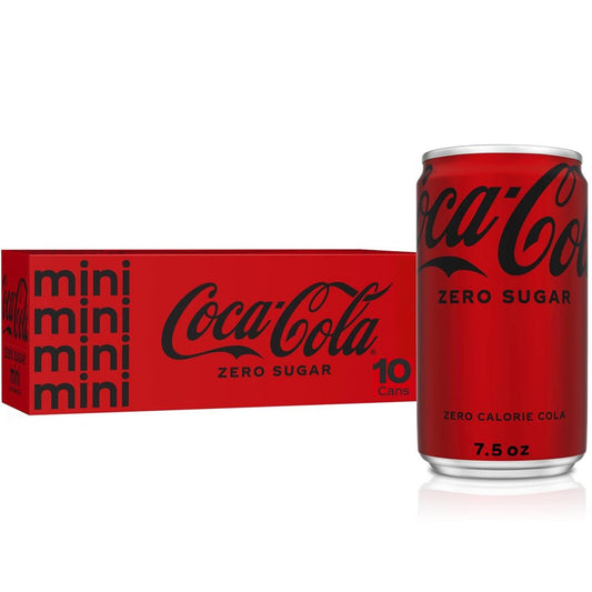 Coca-Cola Zero Sugar Mini-Can 7.5oz Pack of 10